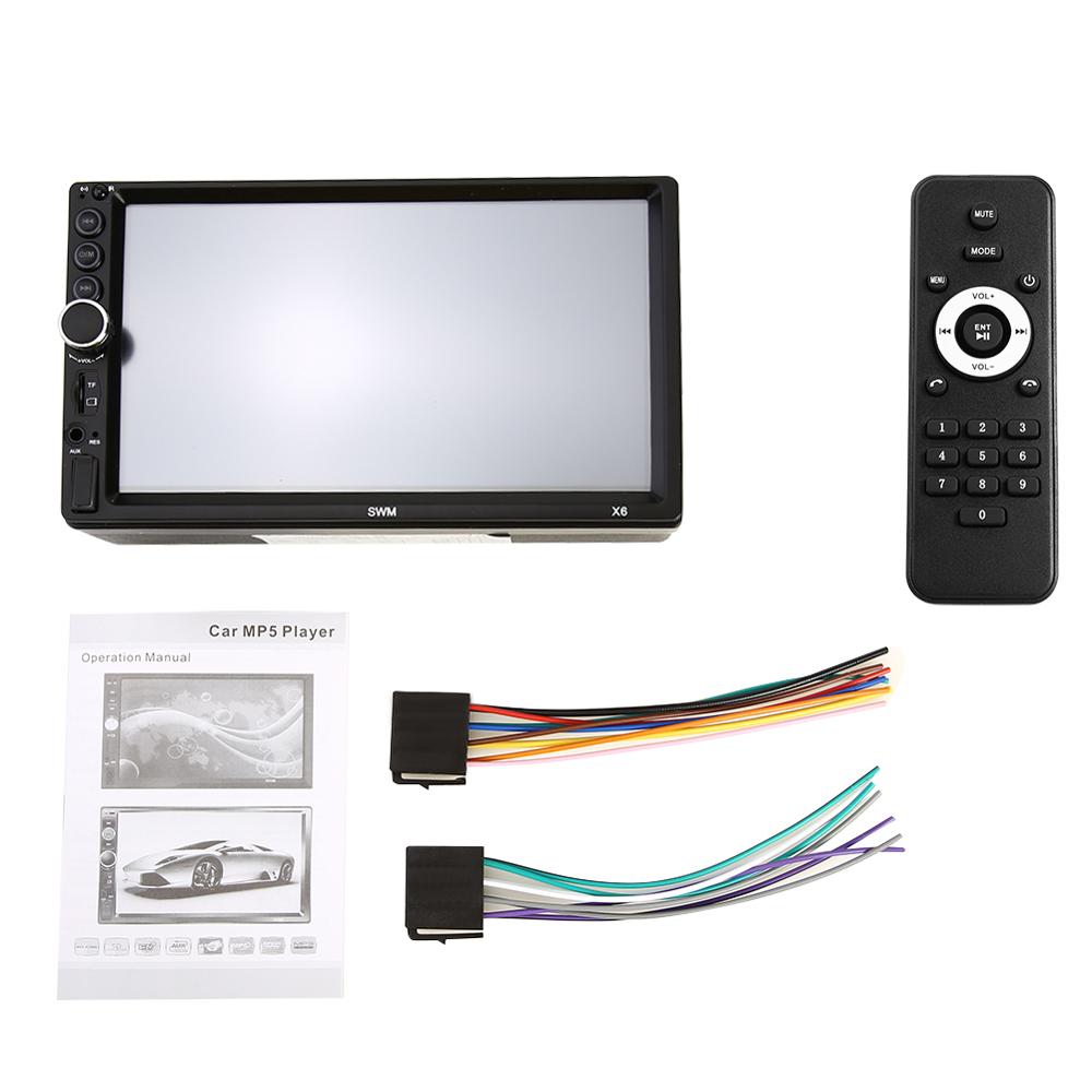 Double 2 DIN Car Radio 7 inch Display Multimedia Bluetooth AUX Auto Stereo Head Unit Touch Screen HD Multimedia Players