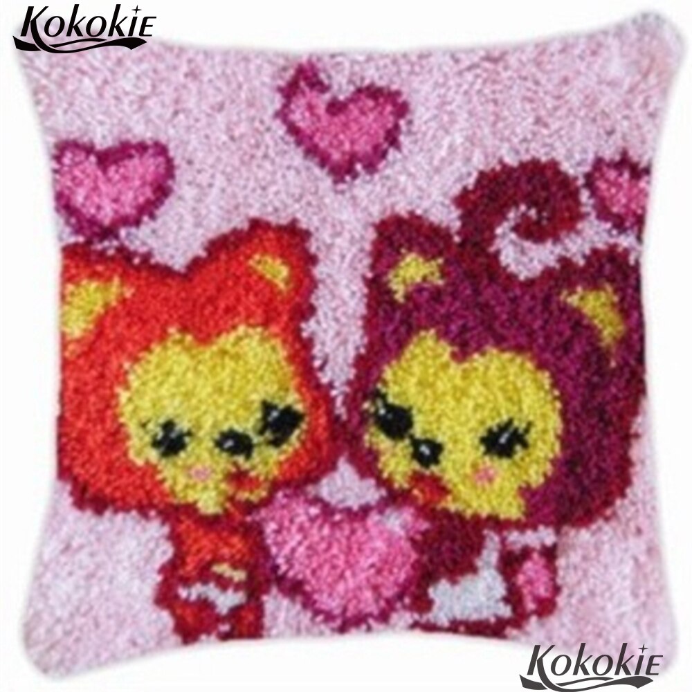 3d tapis renard motif crochet kits toile point de croix coussin broderie fil artisanat crochet tapis fil couture