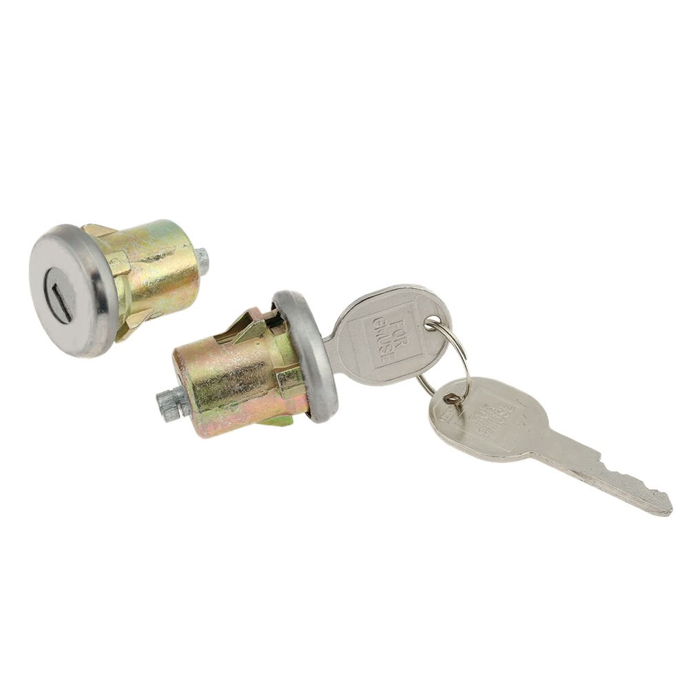 Paar Deurslot Cilinder Set Met 2 Sleutels Voor Full Size 1969-1991 1970 Key Afstandsbediening Garage deur Afstandsbedieningen