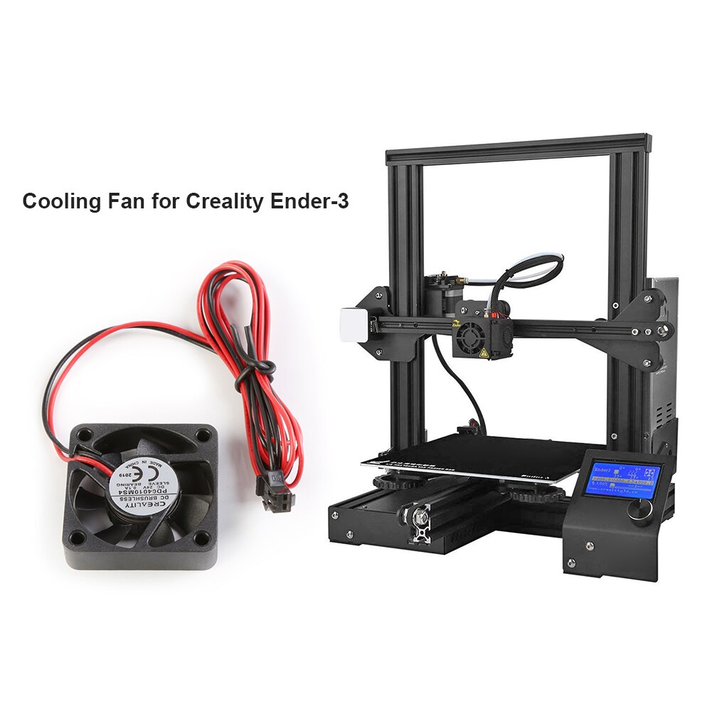 Ventilador de refrigeración para impresora 3D Creality Ender-3/Ender-3 Pro/CR-10s, ventilador circular con disipación de calor de bajo ruido, 24V, 4010