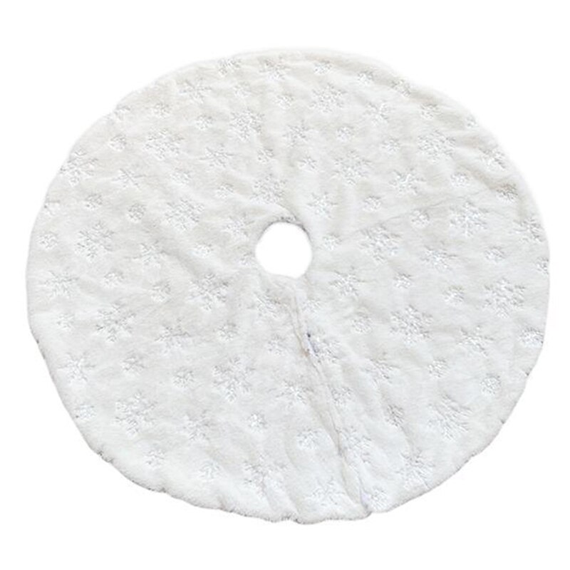 90/120Cm Kerstboom Voet Tapijt Kerstboom Rok Mat Onder De Boom Kerst Decoraties Voor Huis sneeuwvlok