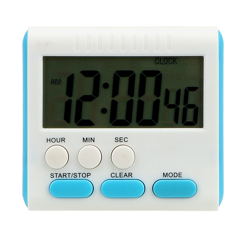 NICEYARD Cooking Timer Memory Function Kitchen Timer Count Up Down Alarm Clock 12 Hours Magnetic Large LCD Digital Timers: Blue