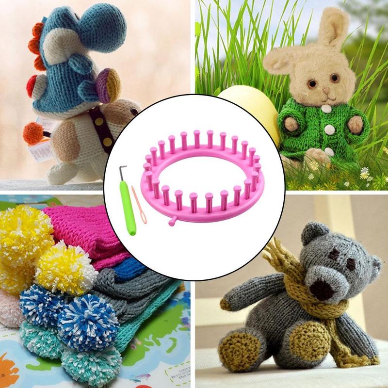 Weaving Loom Knitting Loom Flower Daisy Knit Pattern Maker Wool Yarn Needle Loom Knitting Tools