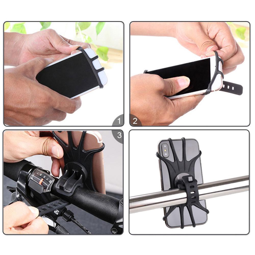 Fahrrad Telefon Halfter für IPhone 11 Samsung Xiaomi 9 Universal- Motorrad praktisch Halfter Fahrrad Lenker Ständer Halterung TSLM1