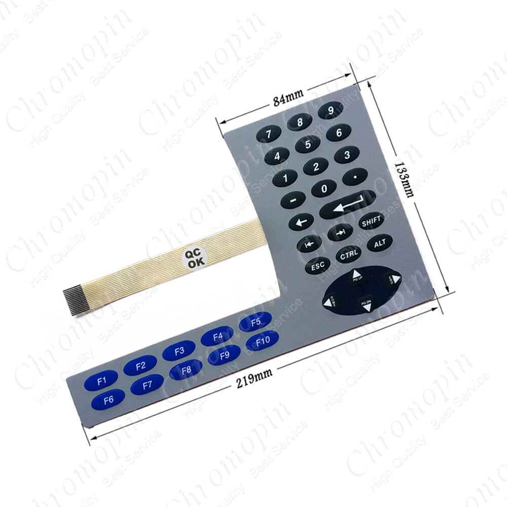 Membrane keyboard switch for AB 2711P-B6C3A 2711P-B6C3D 2711P-B6M3A 2711P-B6M3D PanelView Plus 600 Membrane keypad