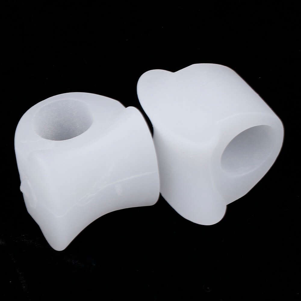 1 par silikon tåavskiljare hallux valgus corrector ben tumuträtning bunion sträckare skydd massage fotvårdsverktyg: S