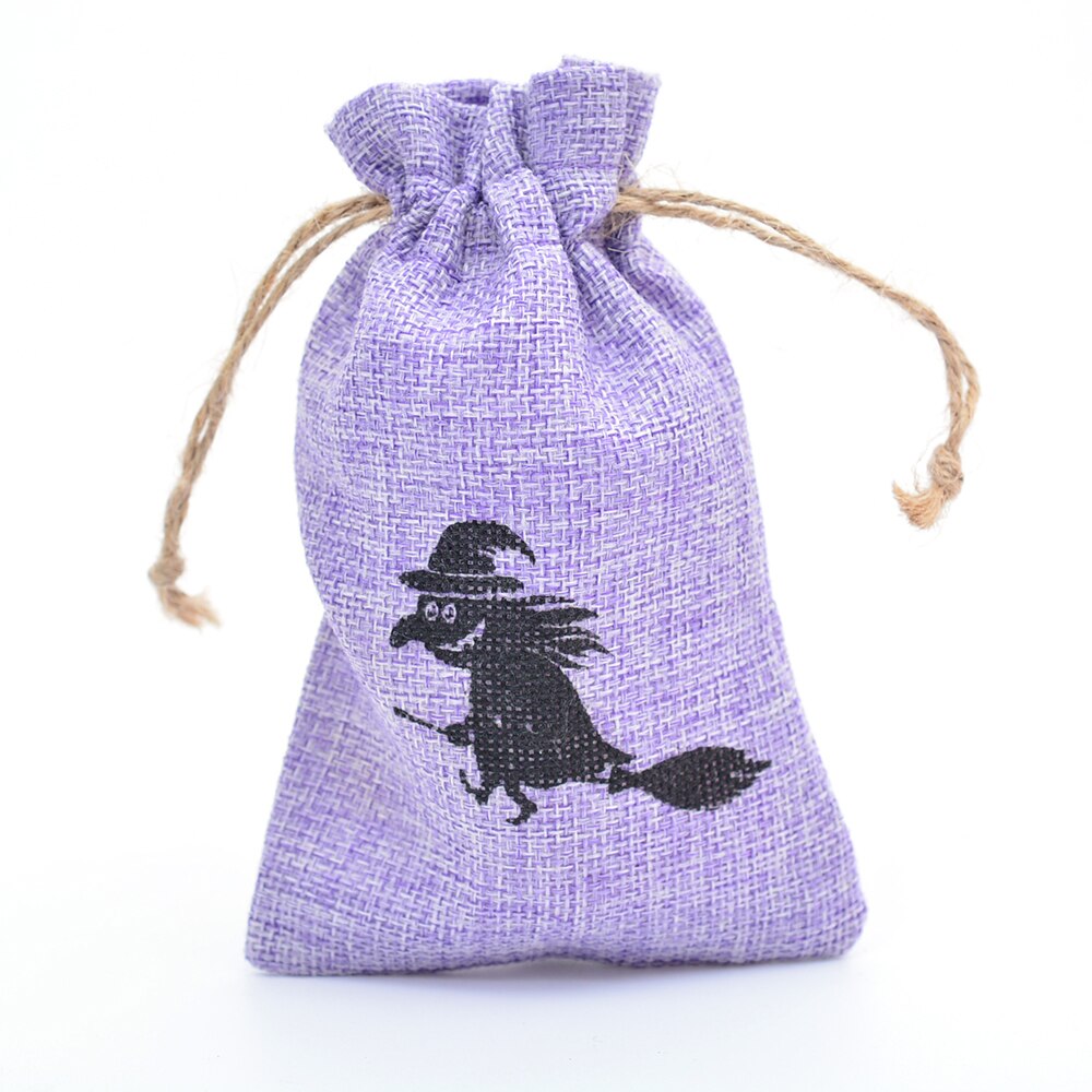 Petit sac de petites friandises de mariage en toile de jute en Jute, avec cordon, pour bonbons, bijoux, café, décor de noël,: Gris