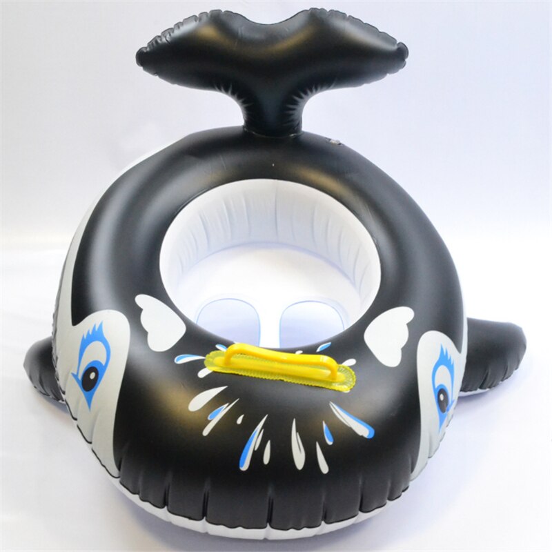 Baby Kids Seat Float Summer Outdoor Beach Pool Inflatable Cartoon Shark Whale Dolphin Swimming Seat Float Boat Water Fun Toys