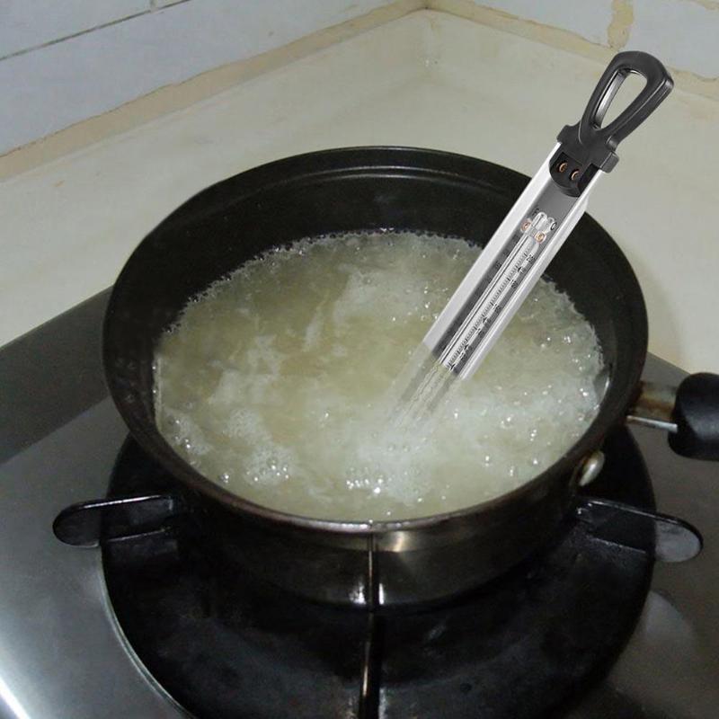 Dual Display Roestvrijstalen Keuken Opknoping Thermometer Voor Koken Jam Suiker Snoep Craft Temperatuurmeter Huishoudelijke Gereedschap
