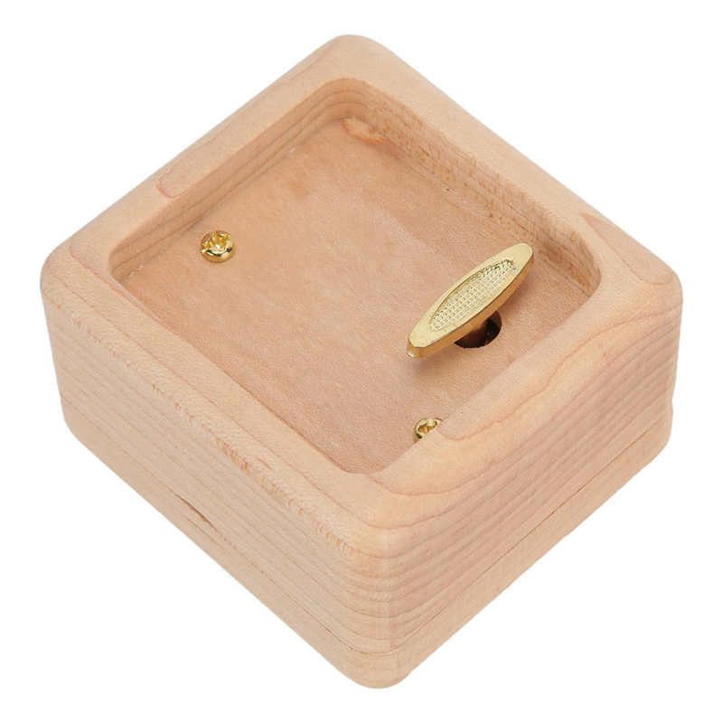 Wood Musical Box Portable Small Musical Boxes Mini Size Birthday for Parents Children