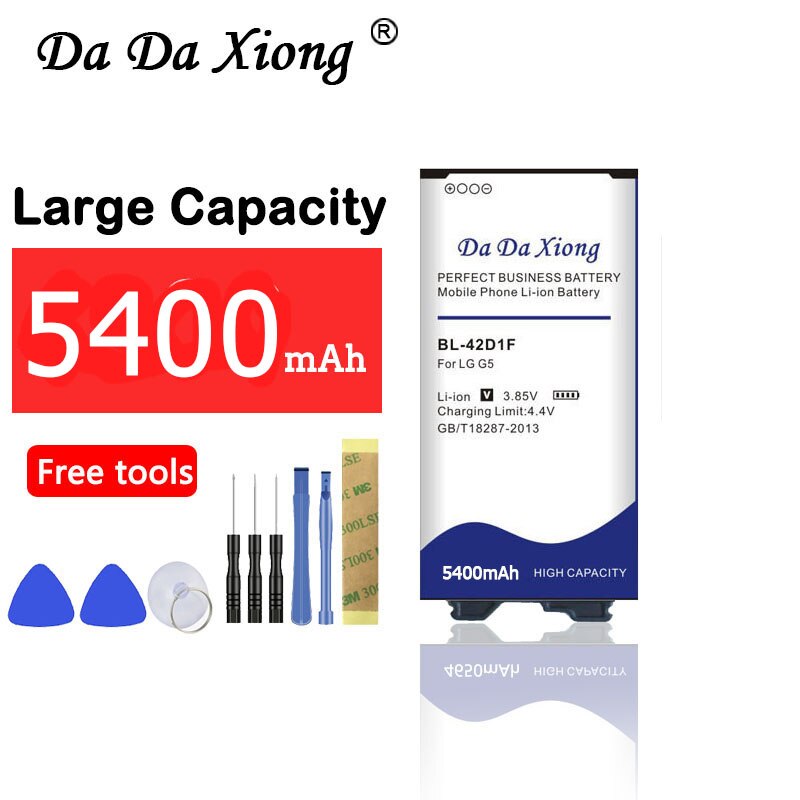 Da Da Xiong 5400mAh BL-42D1F Batterie pour LG G5 H850 H820 H830 H831 H840 H868 H860N H860 LS992 US992 F700L F700S F700k VS987