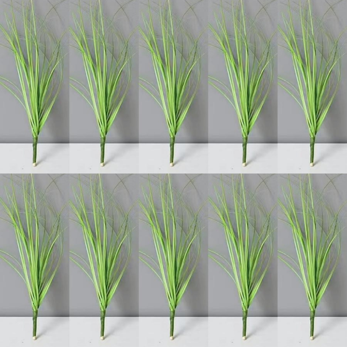 Simuliertes Zwiebelgras, DIY gefälschtes Gras, Gartendekoration, Pflanze, Blumentopf, Märchengarten, Miniaturmodell, künstliche Pflanzen: 3XL / Brown