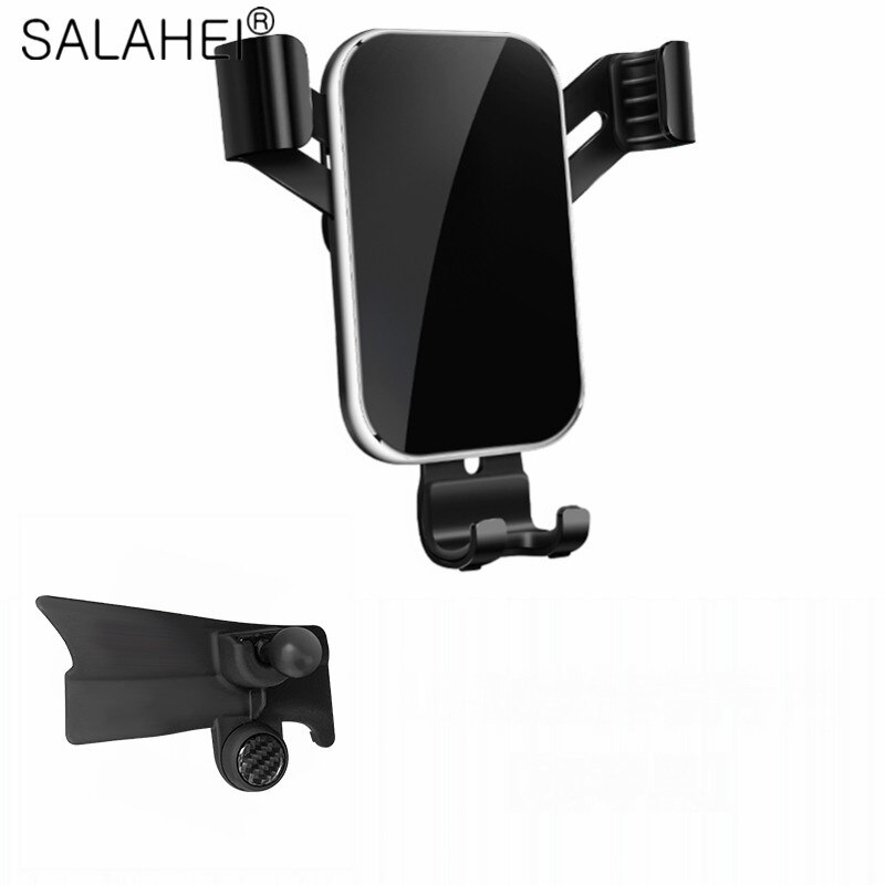 Cool voiture support de téléphone portable pour Mitsubishi Outlander MK3 ~ support de téléphone support accessoires d'aération pour Smartphone: black