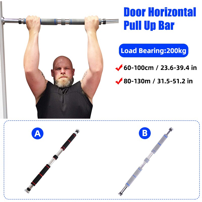 62-130cm Tür Horizontale Bars Einstellbar Übung Gym Kinn Up Pull Up Training Bar Sport Fitness Workout Ausrüstungen