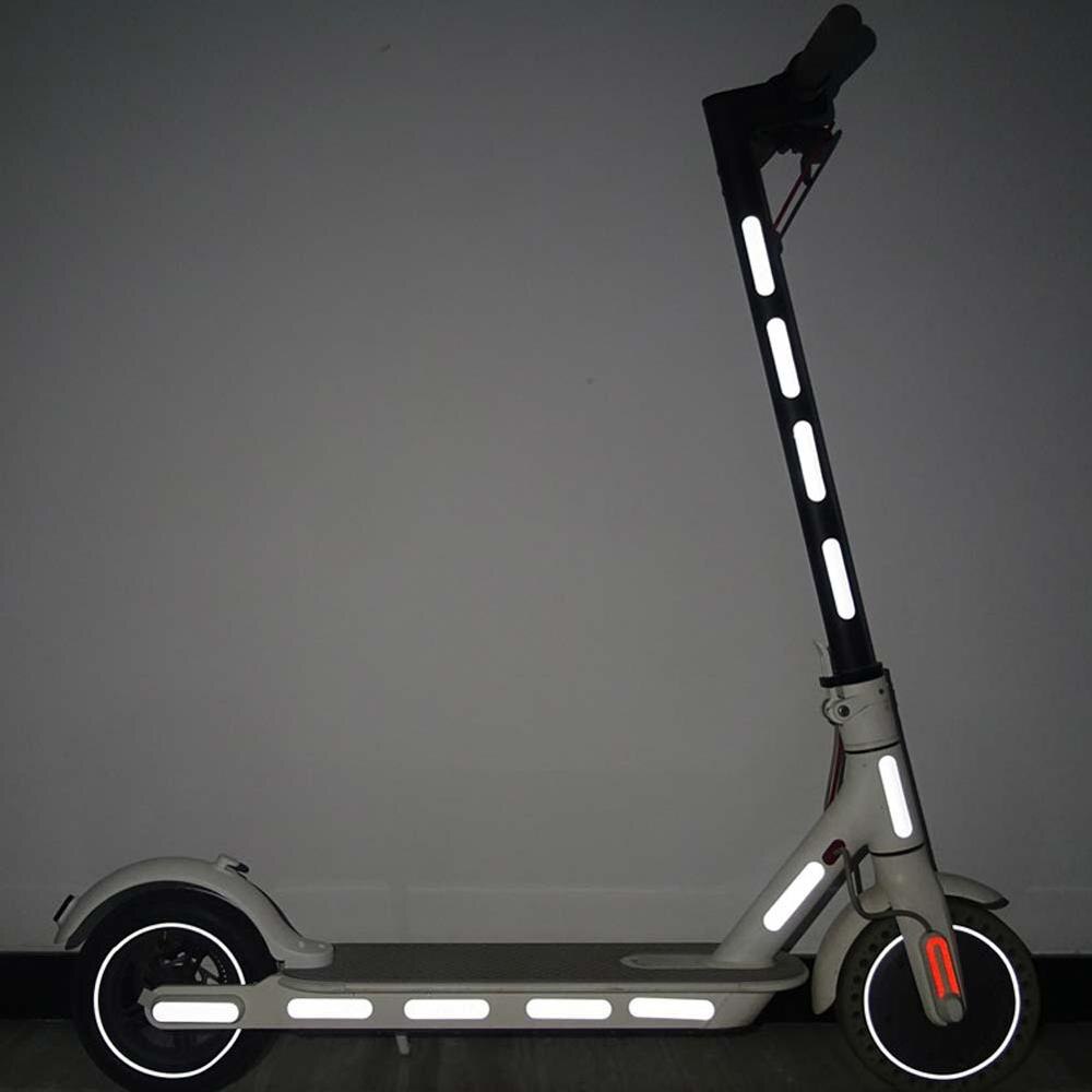 Pegatinas reflectantes para patinete eléctrico Xiaomi Mijia M365/Pro, accesorios de seguridad, 20 Uds.
