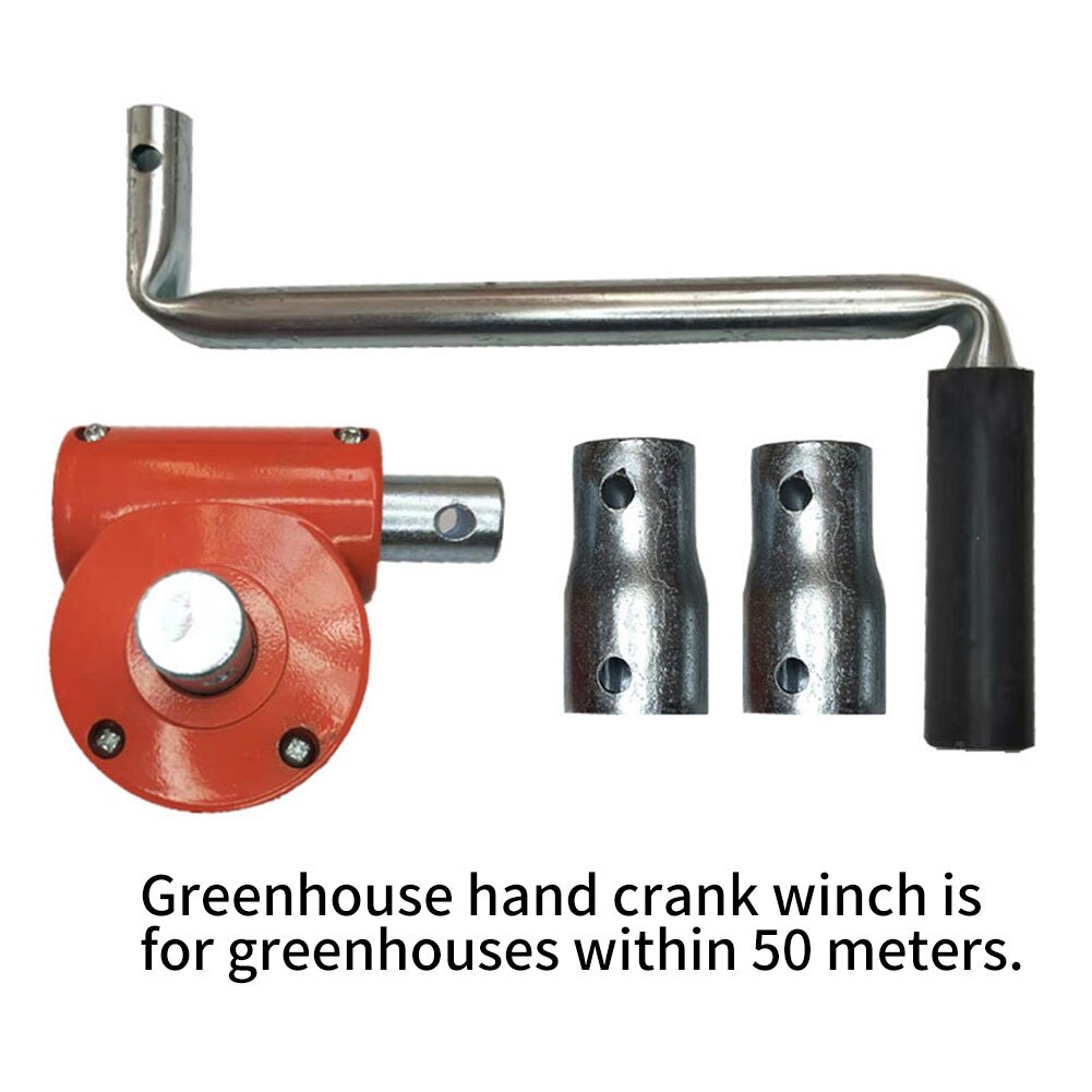 Greenhouse Hand Crank Winch Agricultural Film Roll Up Manual Lifting Device Machine Rolling For Greenhouse Ranch Ventilation