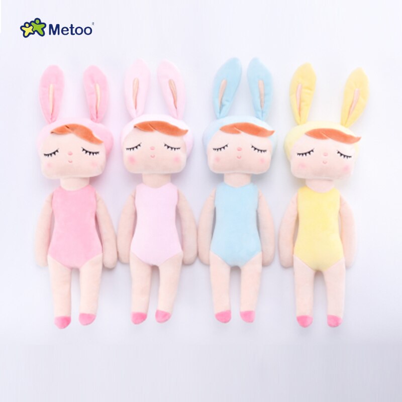 Metoo juguetes de peluche vestir a muñecas Angela con muñeca con vestido de conejo lindo ensueño chica para niños Dressup muñeca