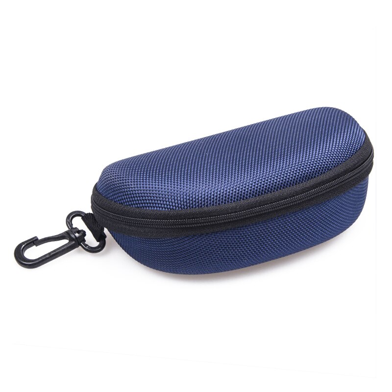 11 Kleuren Zonnebril Leesbril Draagtas Hard Zipper Box Travel Pack Pouch Blauw Licht Blokkeren Bril Case: Navy