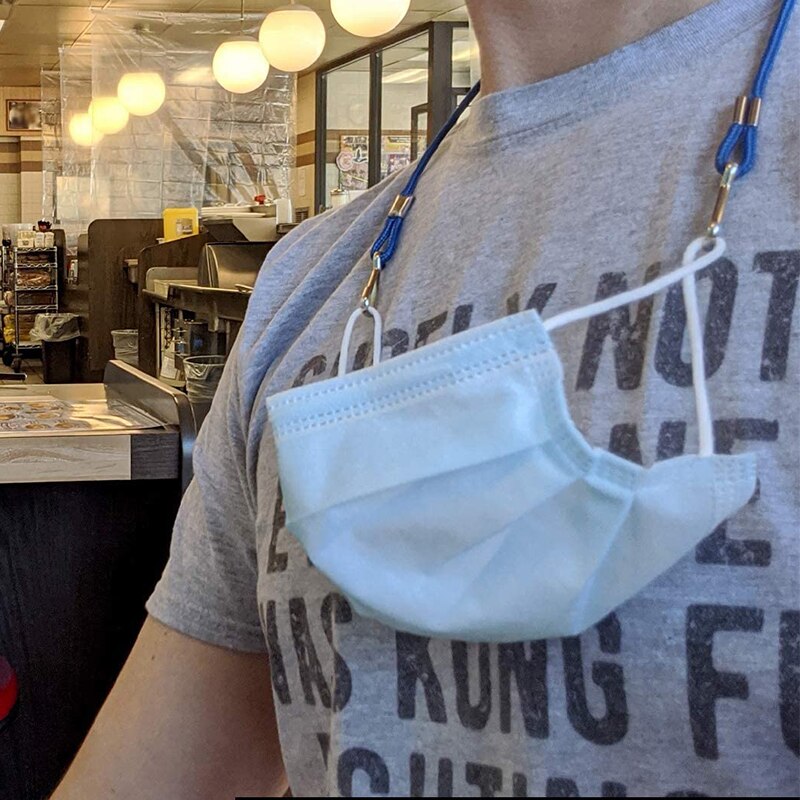 Adjustable Mask Lanyard Adjustable Length Lanyard Mask Lanyard Extender, Comfortable Neck Protector, Ear Protector