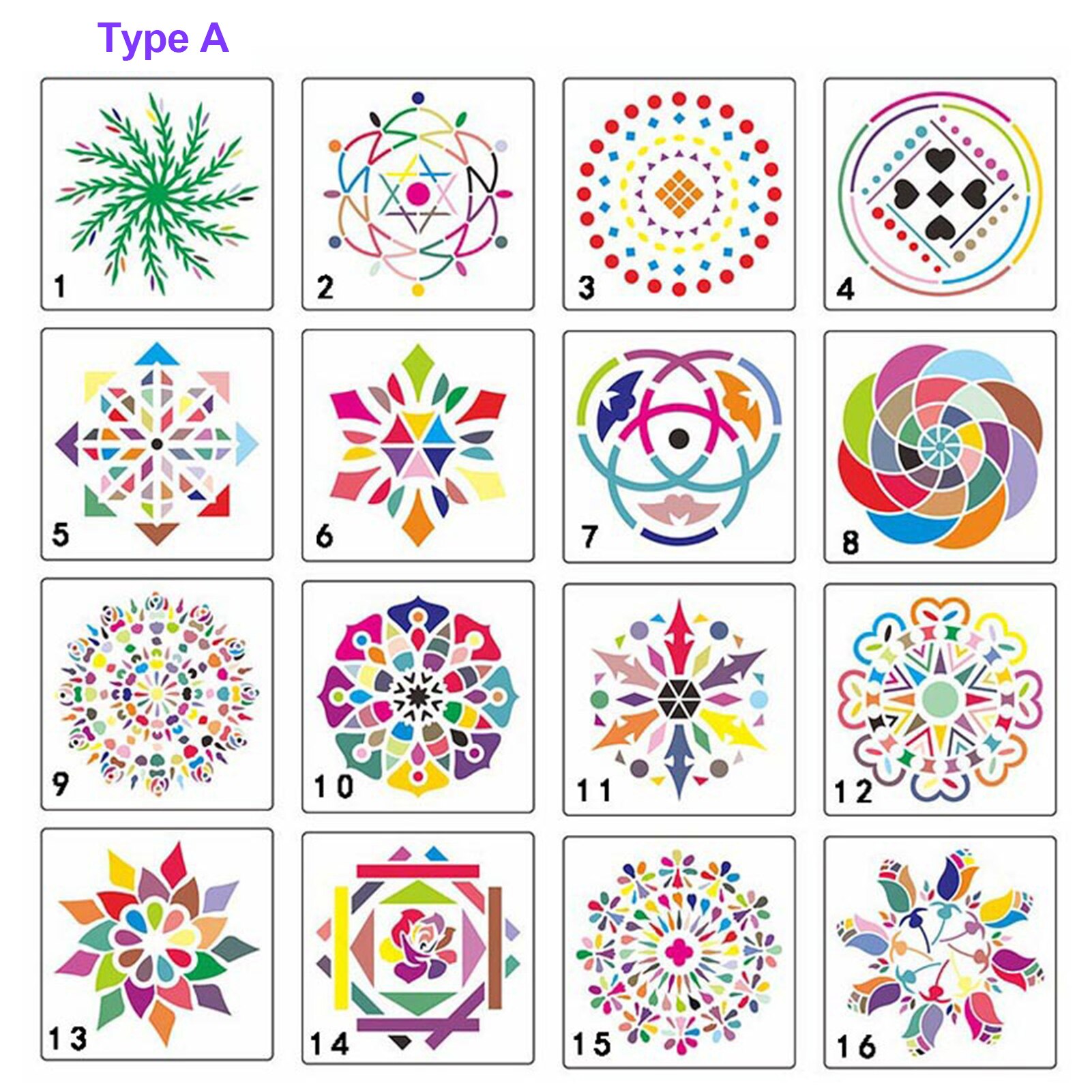 41 Piece Mandala Dotting Tools DIY Painting Stencils Ball Palette Paint Brushes Multifunction Embossing Dot Kit for Canvas Rock