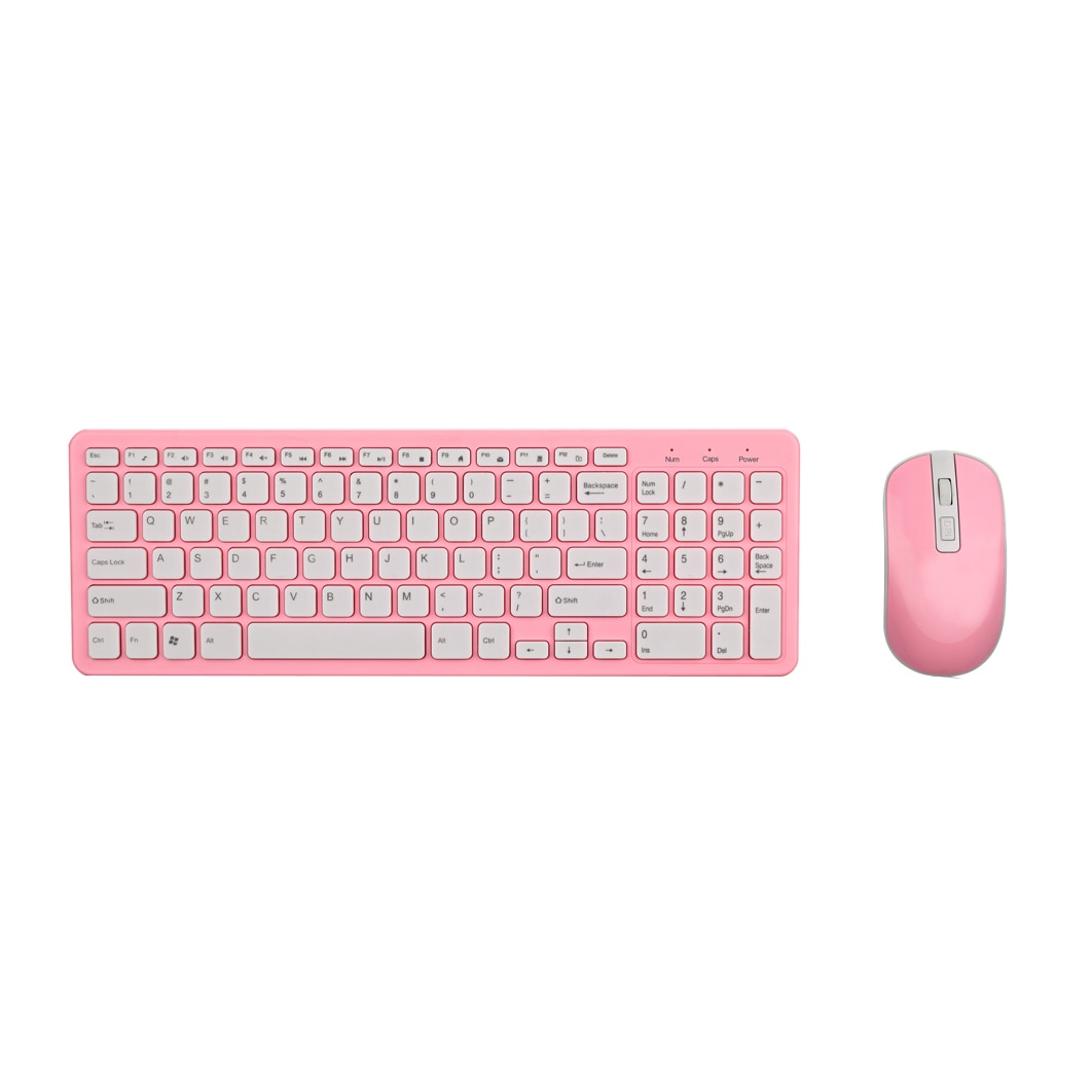 Zestaw Klawiatura Mysz Bezprzewodowa 2.4G - Odbiornik USB Combo do Macbook PC Laptop Ultracienki