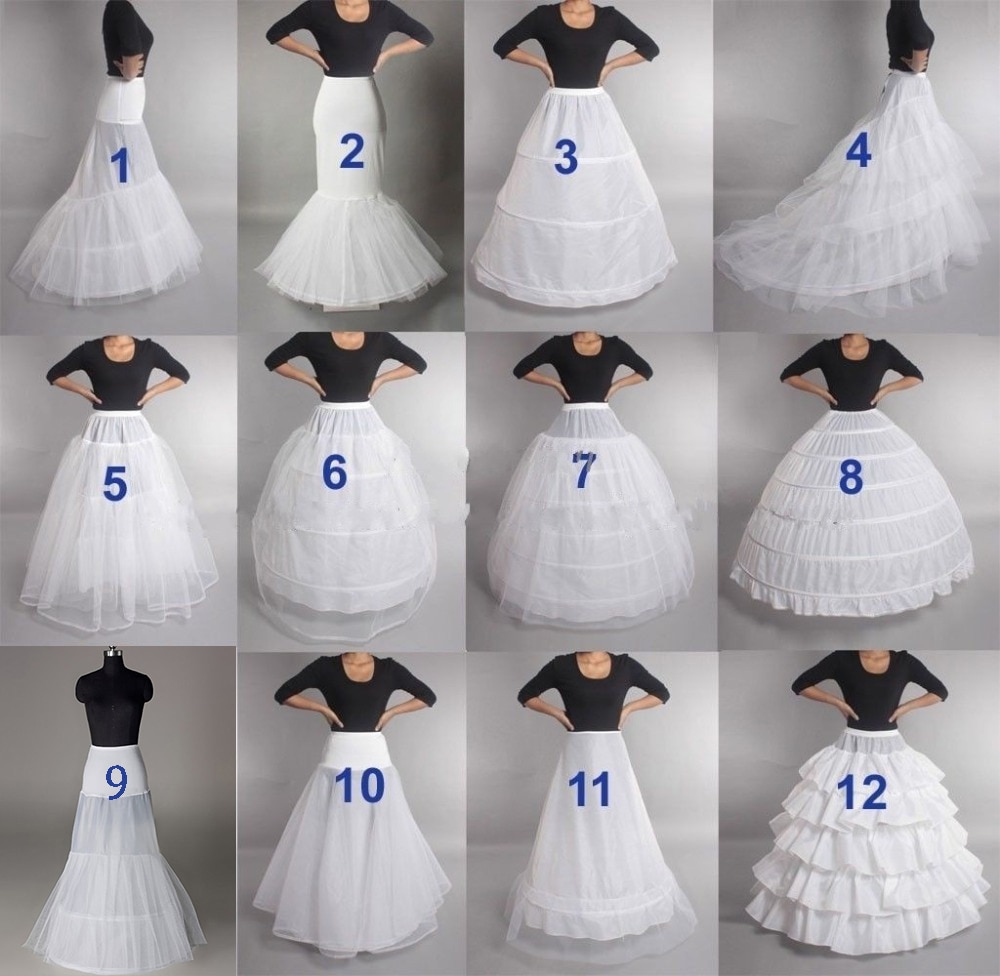 Bgw op voorraad crinoline petticoat bruidsrok alle stijlen tutu hoepel onderrok bruids petticoats rockabilly