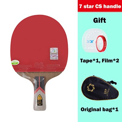 Friendship 729 King 7 Star Table Tennis Racket 7 Plywood Blade Ping Pong Bat Pips-in Pingpong Paddle for Fast Attack: King 7star CS