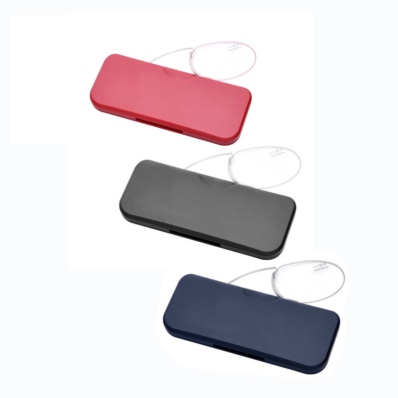 Clip neus leesbril neus rust presbyopie bril met doos bril ultralichte bril  +1.0 ~ 4.0 dioptrie