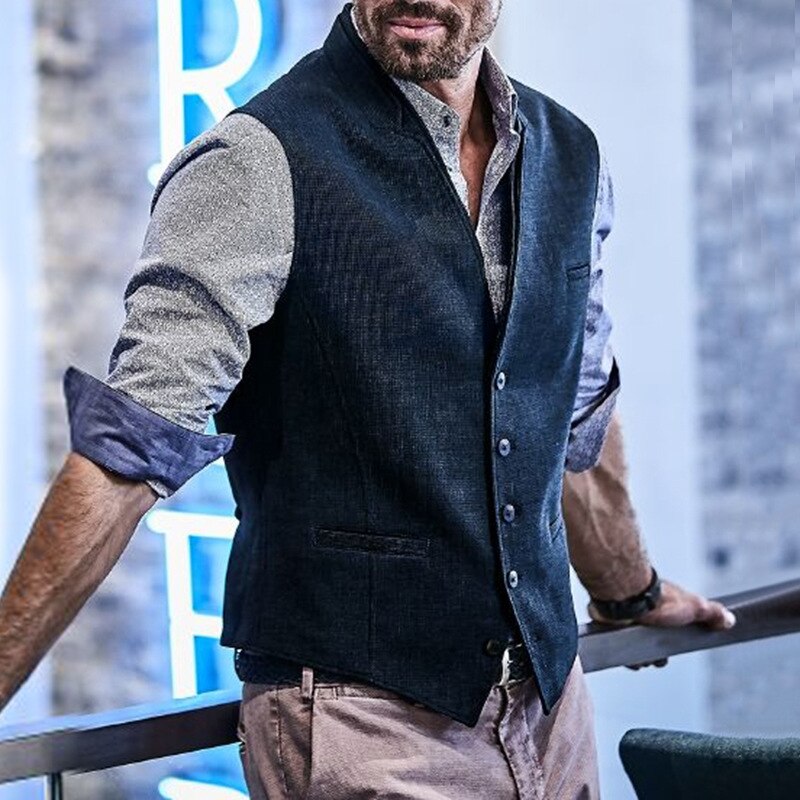 Gilet de costume Vintage pour hommes, Gilet de de au cintré, collection