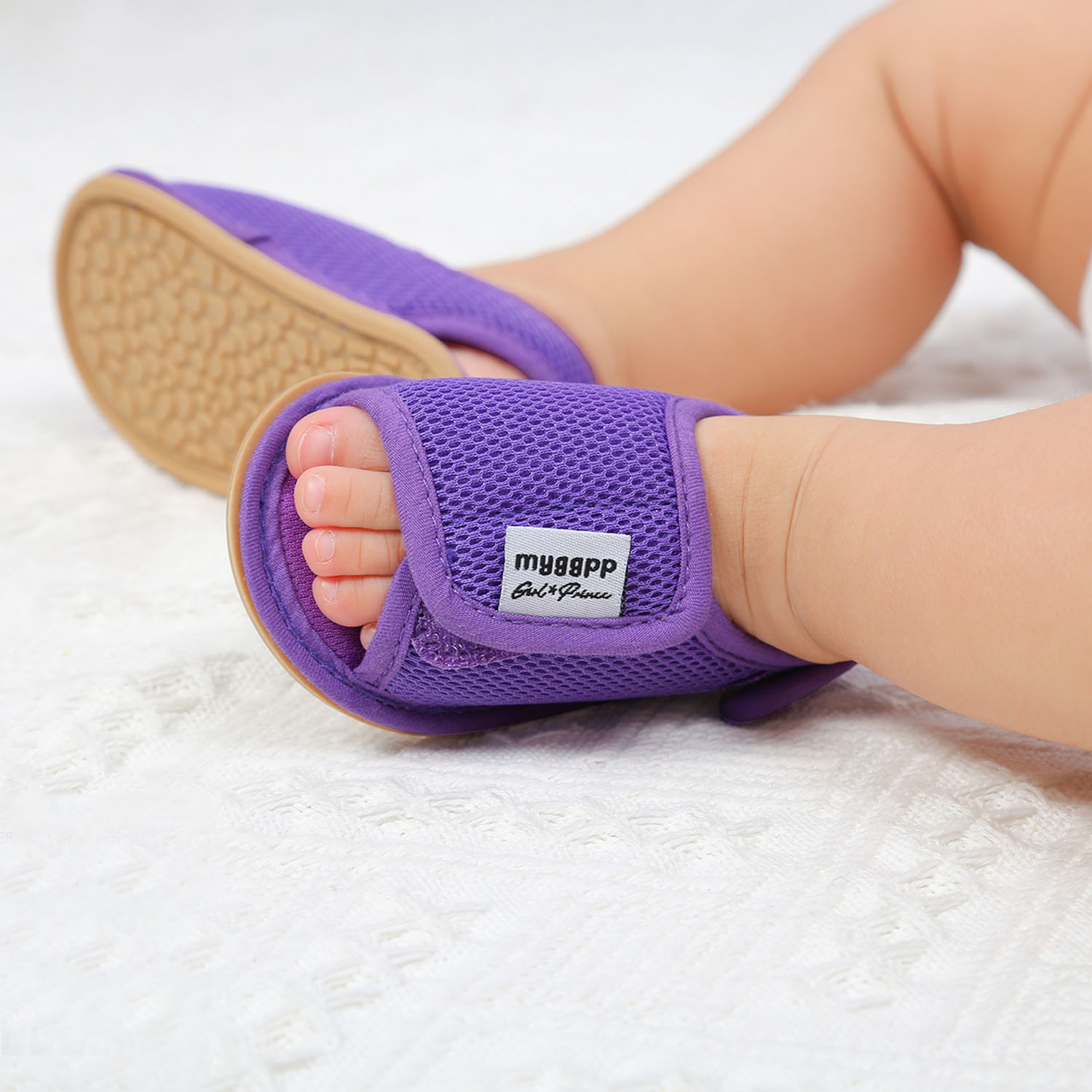 Sandales pour -né garçon et fille, chaussures d'été pour les premiers pas des enfants, semelles plates et souples, antidérapantes, pour les tout-petits de 0 à 18 mois