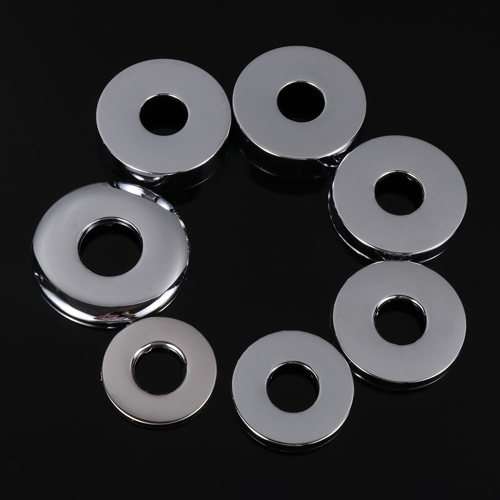 Useful Stainless Steel Faucet Decorative Cover Pipe Wall Covers Wall Flange Cover Shower Kitchen Faucet Decor Accessories