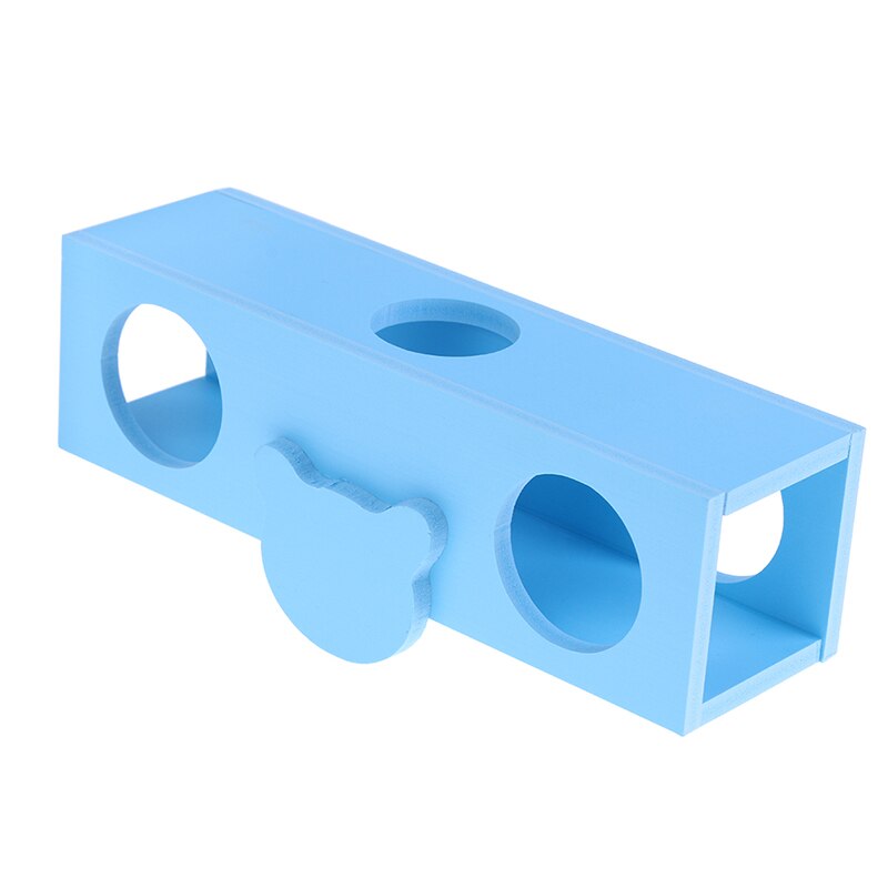 1 Pcs Luxe Hamster Huis Swing Speelgoed Glijbaan Hamsters Nest Loft Bed Kooi Nest Huisdier Egel Kasteel Klim Speelgoed Kleine huisdier Huis: Donkerbruin