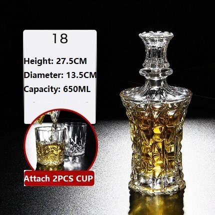 Russland Wodka Karaffe Whiskey Flasche Kristall Glas Wein Bahre Behälter Glasflasche Glas Tasse Heimat Bar Werkzeuge Dekoration: 18