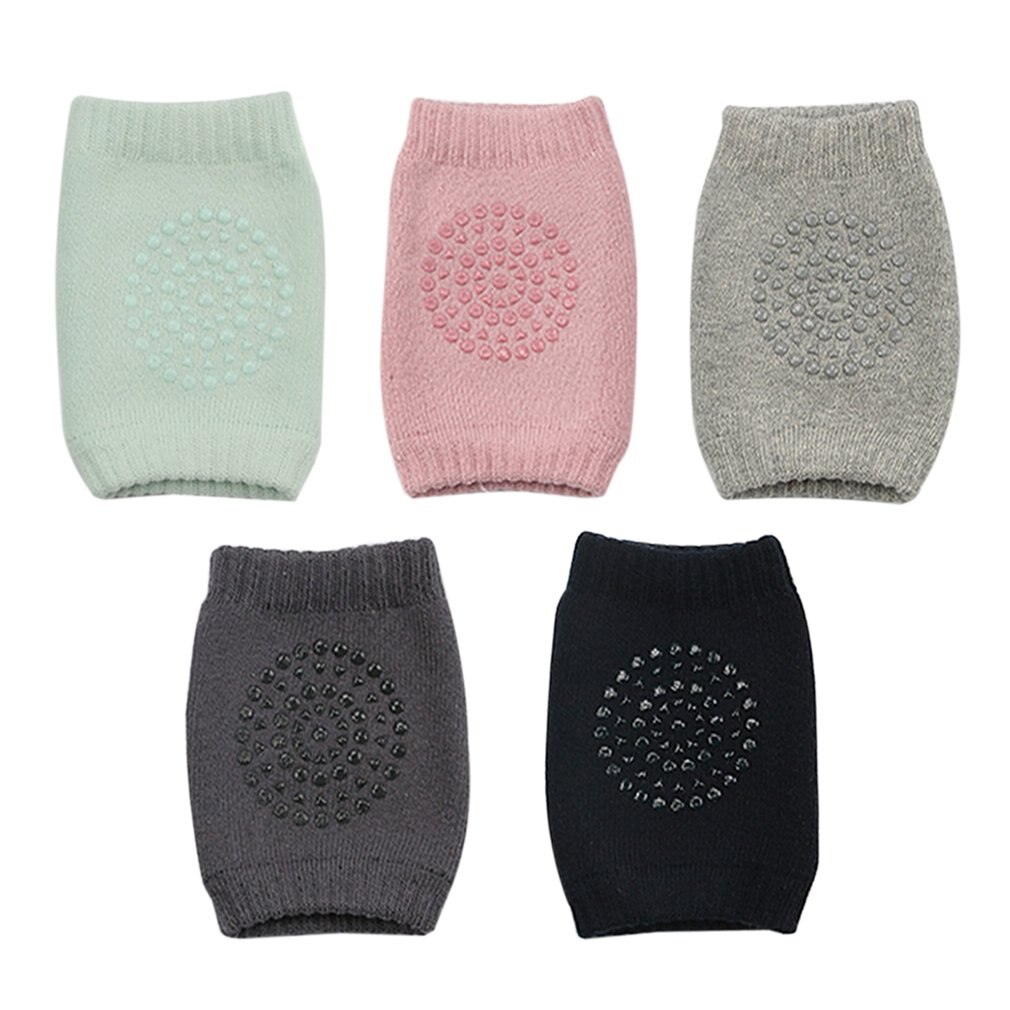 1 Pair Baby Protector Knee Pads Leg Thickened Terry Non-Slip Safety Crawling Accessory Baby Toddler Kids Leg Warmers Kneepad