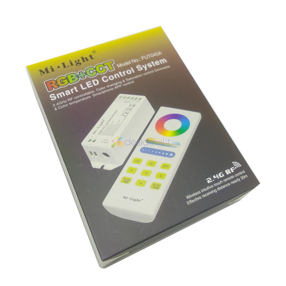 Mi.light FUT045 RGB+CCT AUTO-SYNC function LED Controller 15 +FUT088 RGB+CCT Full Touch Remote