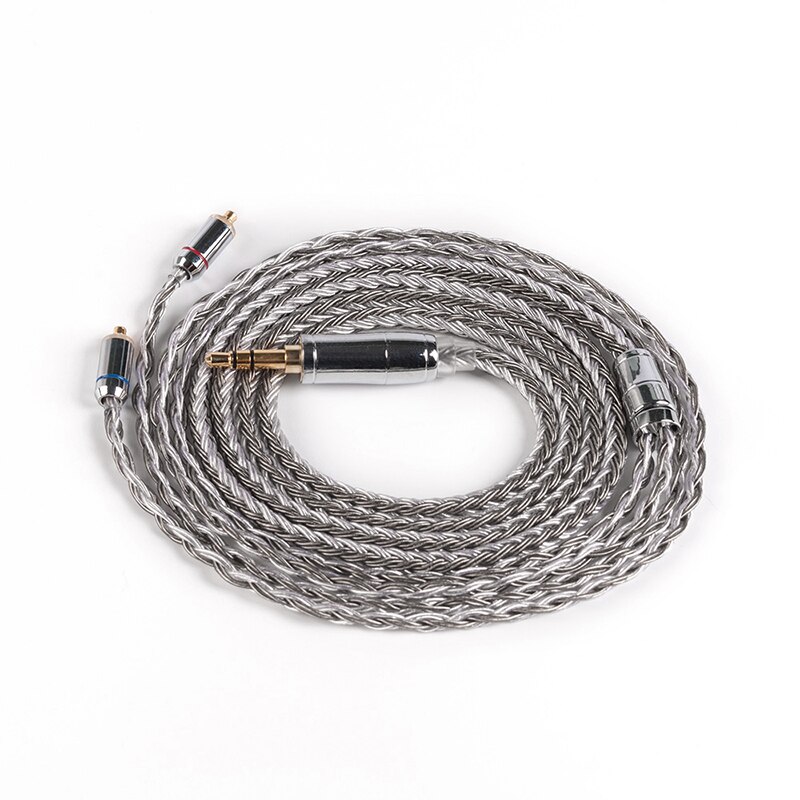 Kbear 16- aderige verzilverde kabel 2- pins/tfz/qdc 2.5/3.5/4.4 mm hoofdtelefoonkabel voor  zs10 pro zst  c12 c10 blon bl -03 v90 ba5: Mmcx 3.5