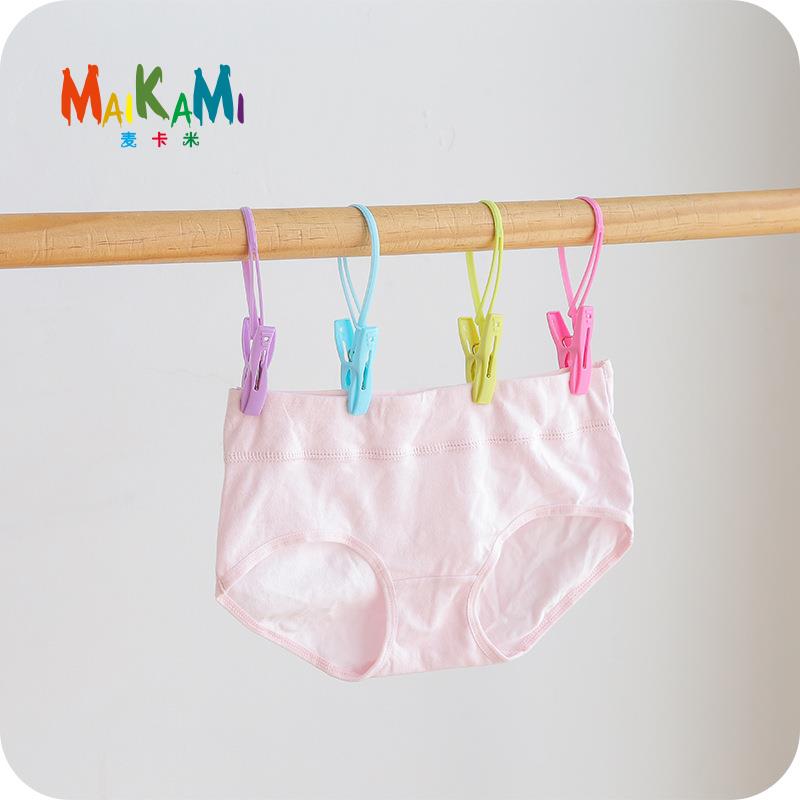 MAIKAMI 12pcs Clothes Pegs Clip For Coat Pants Laundry Drying Hanger Rack Folder Washing Accessories Novelty Household