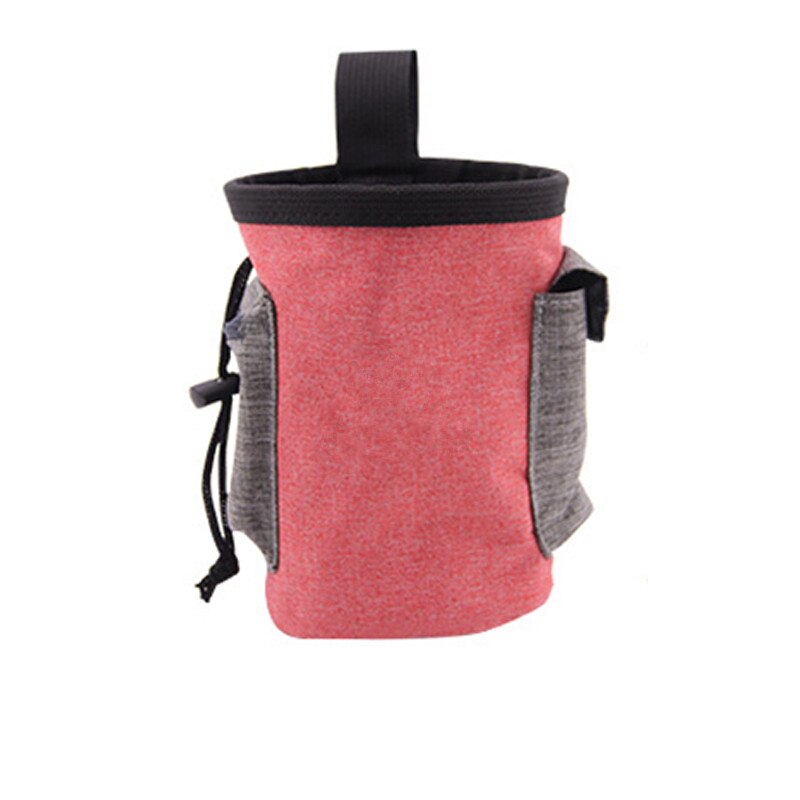 Bolsa de comida para mascotas multifuncional, ajustable, impermeable, bolsillo de entrenamiento, bolsa portátil para aperitivos, suministros para mascotas: Red