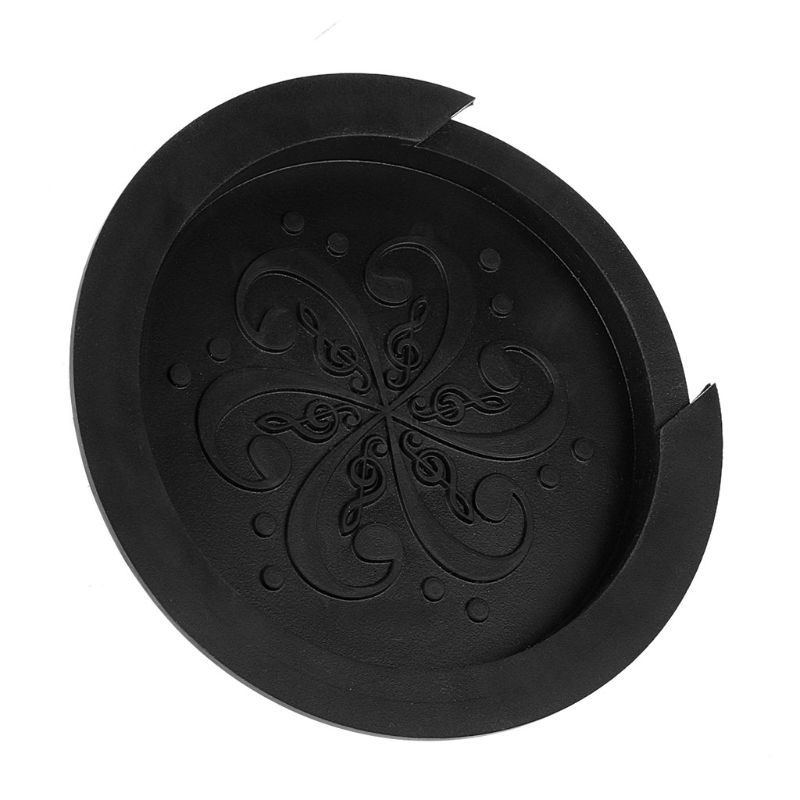 Silicone acústico guitarra soundhole capa de som fraco buffer plug guitarra acessório k43e
