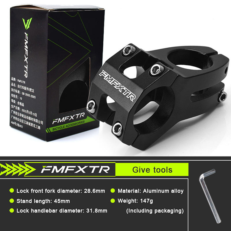 Pipă scurtă scobită pentru biciclete de șosea și de munte , 31.8mm pipă ghidon , 6061 aliaj de aluminiu, accesorii pentru ciclism: Roşu