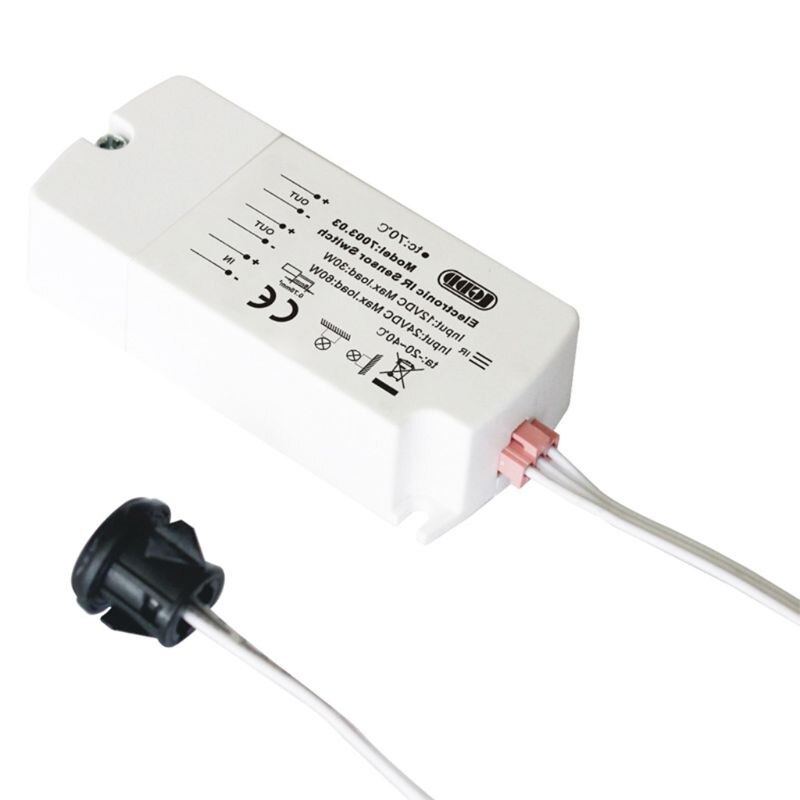 DC 12V IR Sensor Schalter 40W Infrarot Licht Schalter für LED Streifen Bewegung Welle U4LB