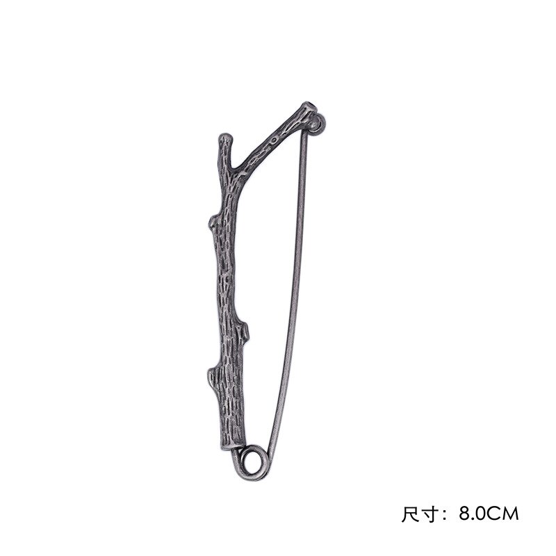 retro-broschen mit zweig- und blättermotiven, mattierte anstecknadeln, Jahrgang-Strickjacke-Clips für damen, schalschnallen, anstecknadeln für herrenanzüge, taschen- und hutaccessoires: 7