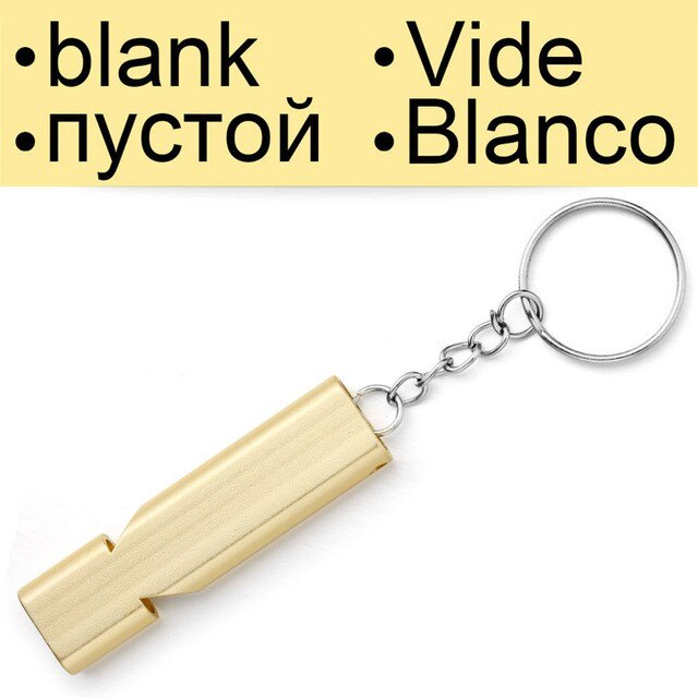 Free engraving Pet Dog Training Whistle Two-tone Ultrasonic Flute German Shepherd Training Whistle Pet Supplies Dog Whistle: Blank -Gold