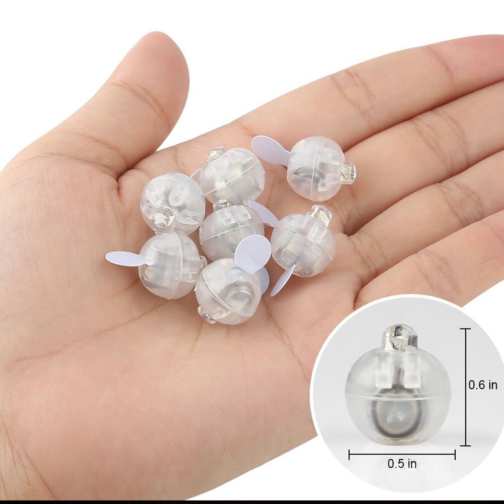 Mini lámparas de Flash redondas para decoración para de boda, luces Led para Globo de bola redonda para linterna de Navidad, luz decorativa, 100 Uds.