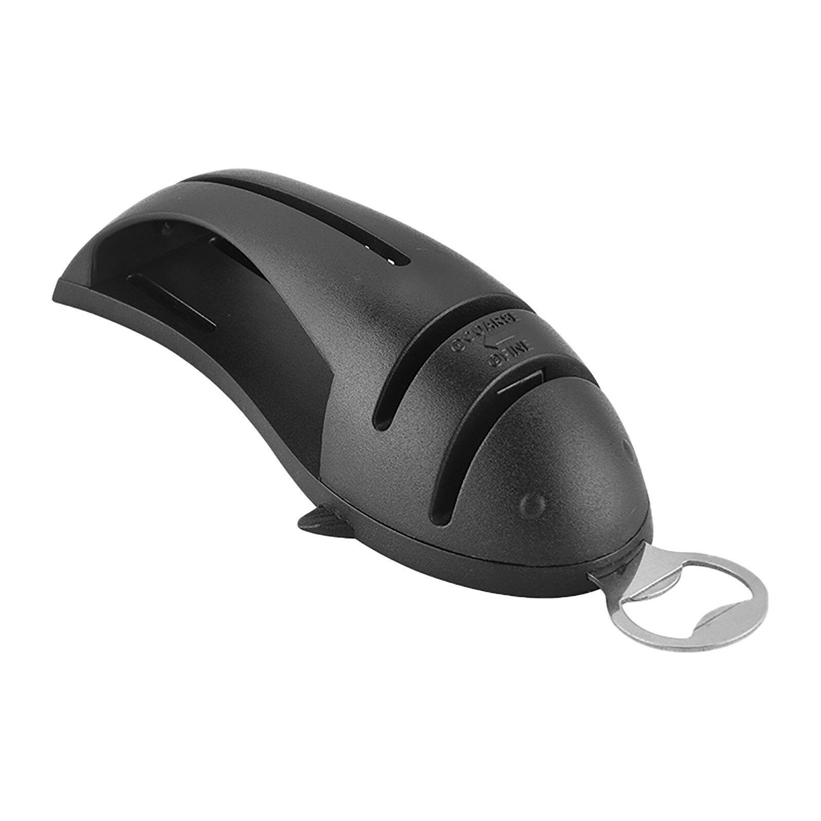 Afilador de cuchillos multifuncional 3 en 1, abridor de botellas de cerveza, estante para cuchillos para cocina doméstica, afilador de cuchillos eficiente y fácil de usar: BK