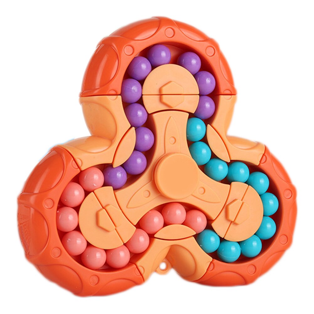 Cubo di fagioli rotante portatile giocattolo per bambini giocattoli con punta delle dita Puzzle antistress gioco educativo precoce per bambini bambini