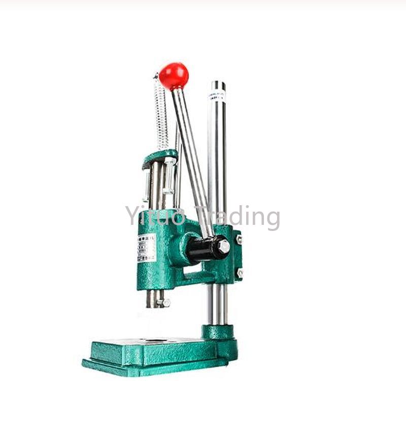 Mała prasa ręczna ambona przemysłowy mikro wykrawarka prasa regulowana wysokość JM-16 kwadratowa głowica okrągła prasa aluminiowa biegun