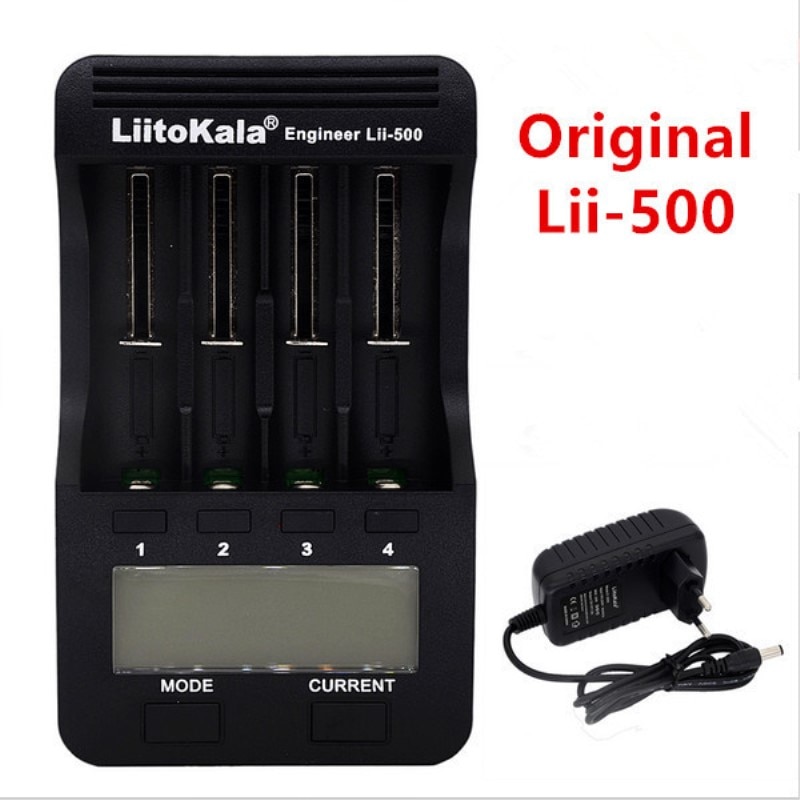 LiitoKala lii-500 LCD 3.7 v/1.2 v/16340/14500/18650/26650 18650/26650 bateria carregador, 100% wat DE fabrica lii500