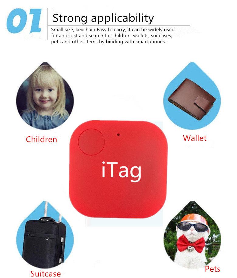 Slimme sleutelzoeker bluetooth tracer anti-verloren waterdichte portemonnee sleutels alarm locator realtime zoekapparaat apparatuur  ce1597-ce1602