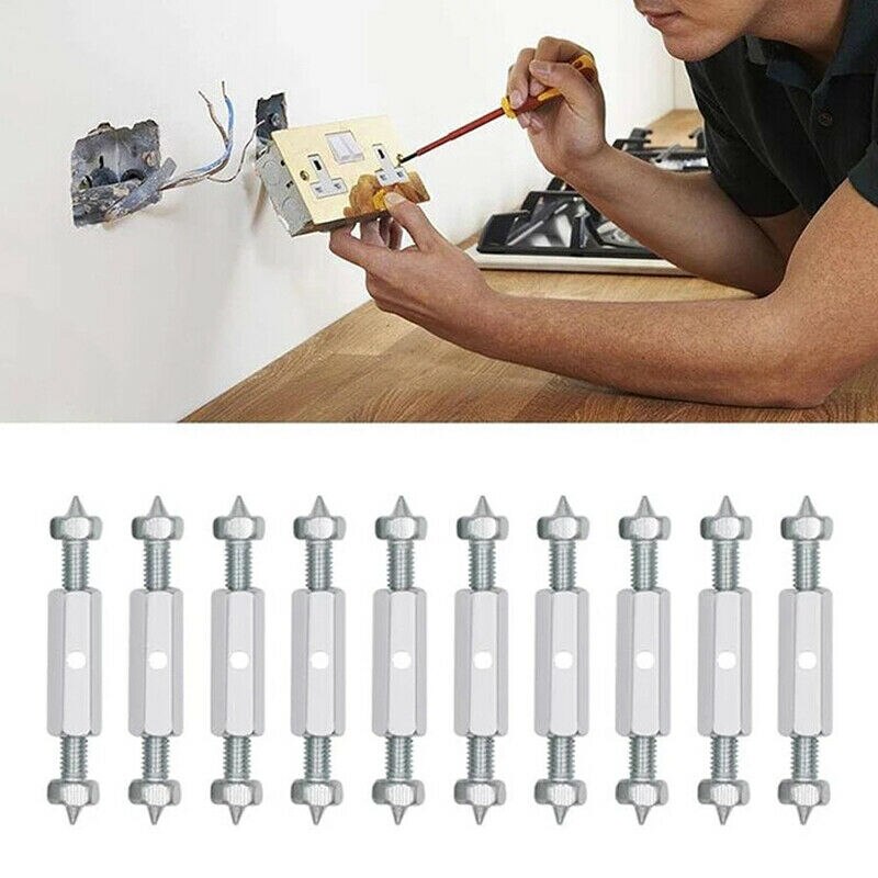 Tornillos de Cassette de enchufe de interruptor, soporte de barra de montaje en pared, reparación de caja, herramienta de accesorios eléctricos fijos